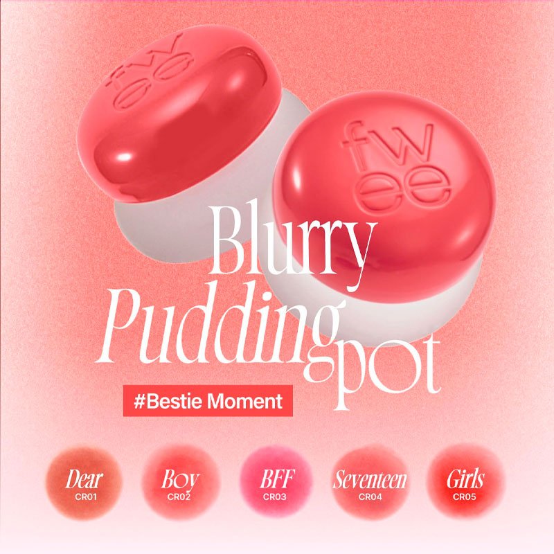fwee Lip & Cheek Blurry Pudding Pot 5g Lakinza K-beauty