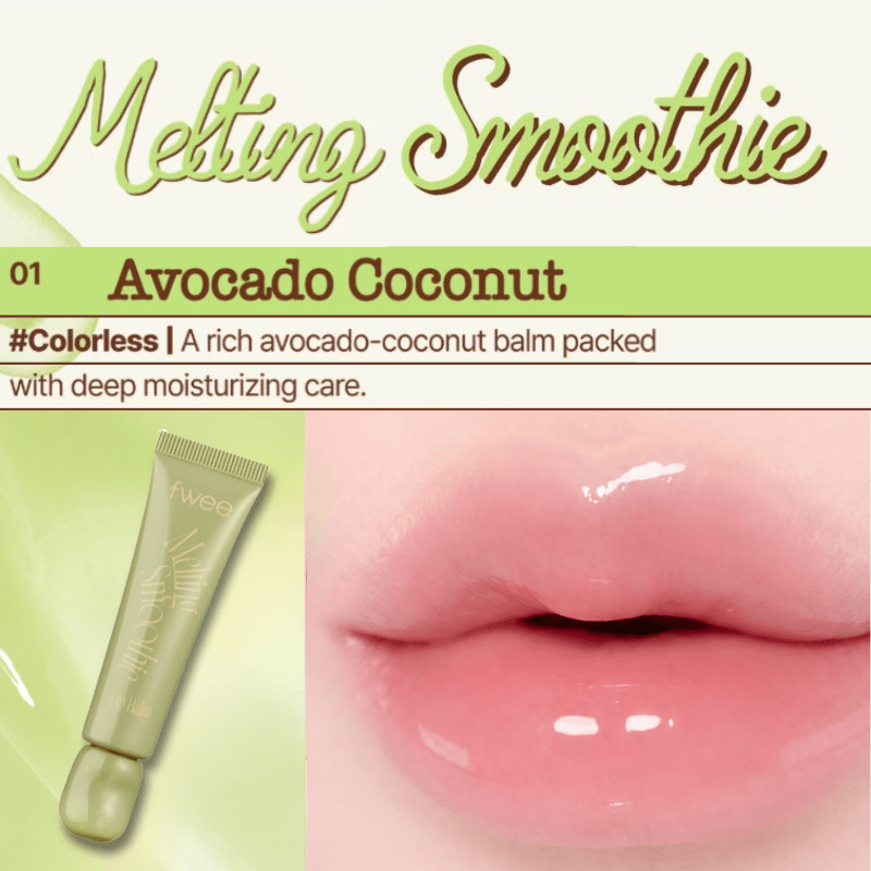 Fwee Melting Smoothie Tinted Lip Balm Avocado Coconut | Lakinza K-beauty Canada