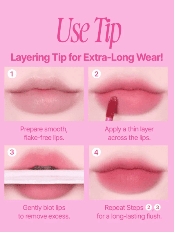 Fwee Pink Obsession Stay-Fit Lip Tint 3.8g Lakinza K-beauty