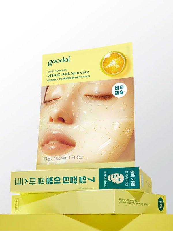 goodal Green Tangerine Vita C Dark Spot Care Gel Mask 43g Lakinza K-beauty