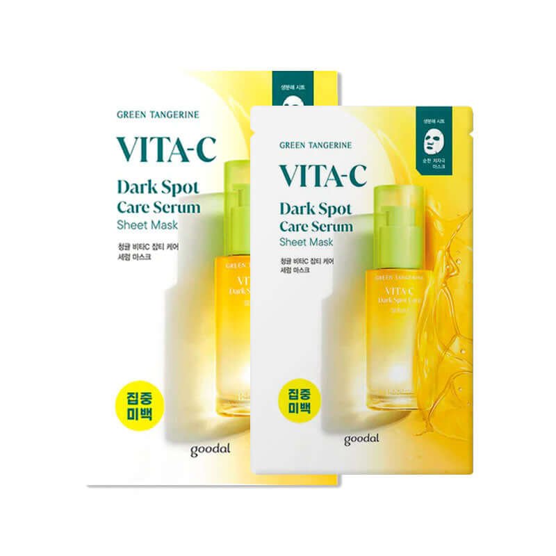 Goodal Green Tangerine Vita C Dark Spot Care Serum Sheet Mask 28g Lakinza K-beauty
