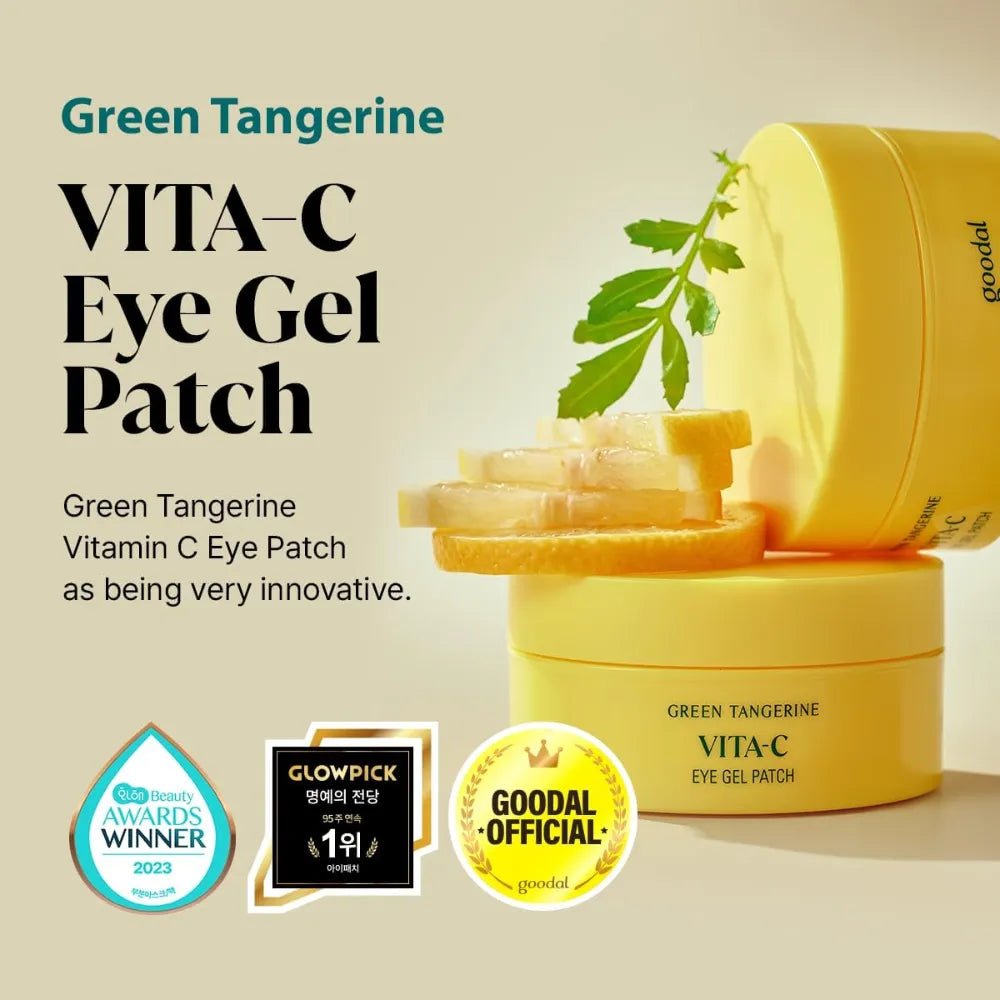 Goodal Green Tangerine Vita C Eye Gel Patch 60PCS Lakinza K-beauty