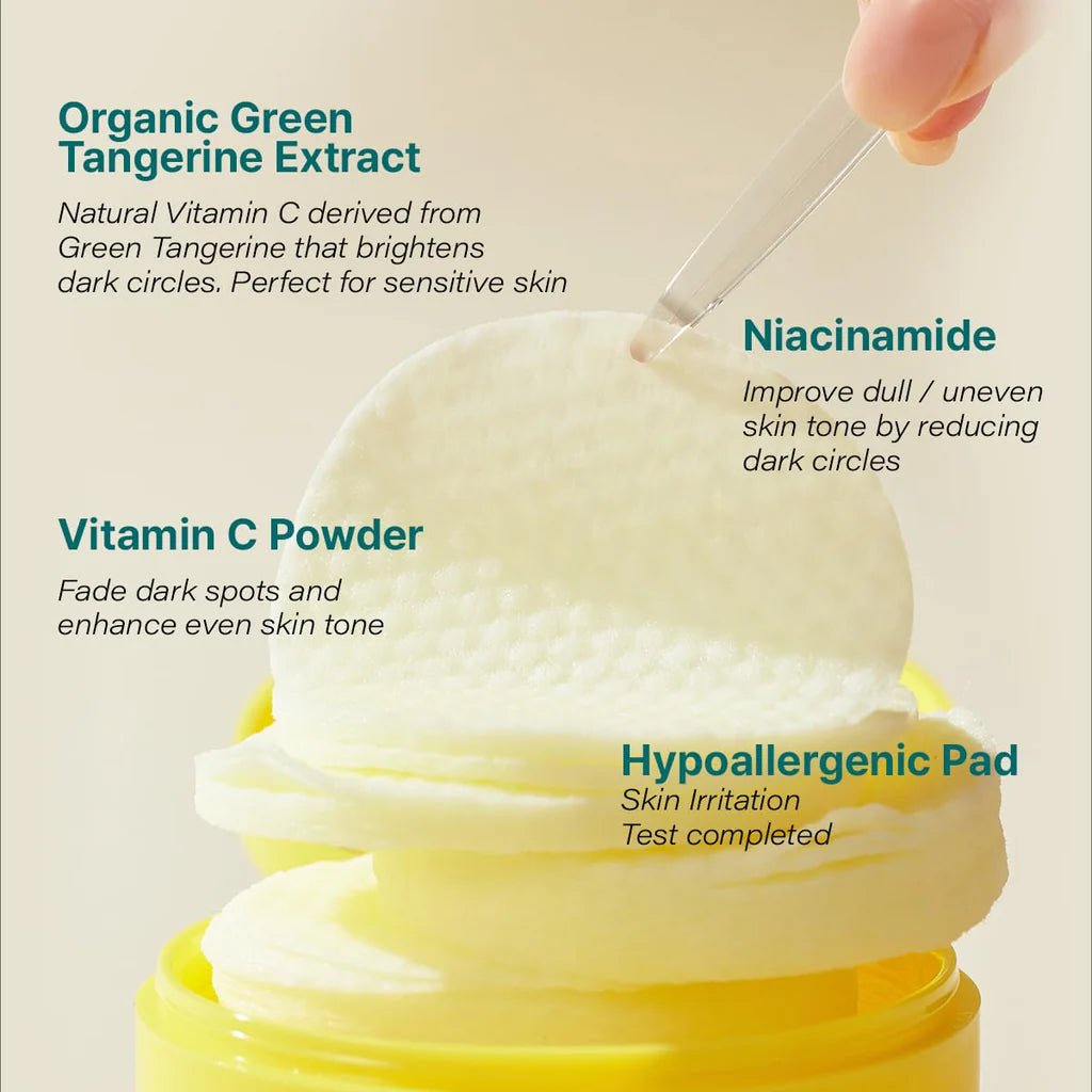 goodal Green Tangerine Vita C Toner Pad 140ml / 70pads | Lakinza K - beauty Canada
