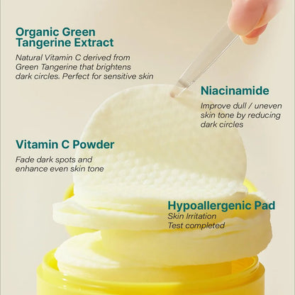 goodal Green Tangerine Vita C Toner Pad 140ml / 70pads | Lakinza K - beauty Canada