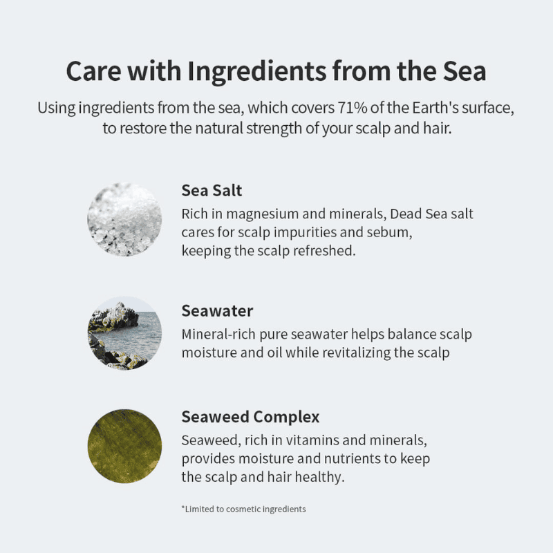 GROWUS Sea Salt Therapy Scalp Scaler 120g Lakinza K-beauty