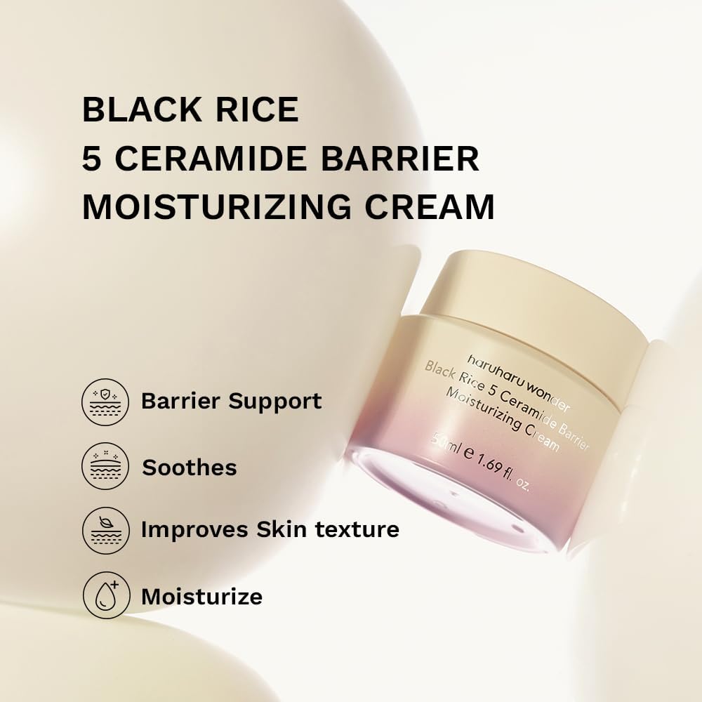 haruharu wonder Black Rice 5 Ceramide Barrier Moisturizing Cream 50ml | Lakinza K - beauty Canada