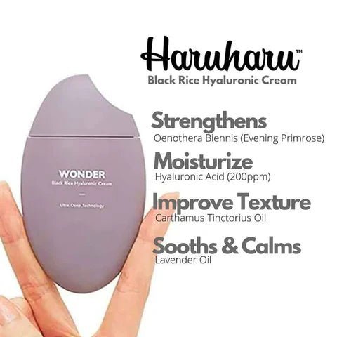 Haruharu Wonder Black Rice Hyaluronic Cream 50ml | Lakinza K - beauty Canada
