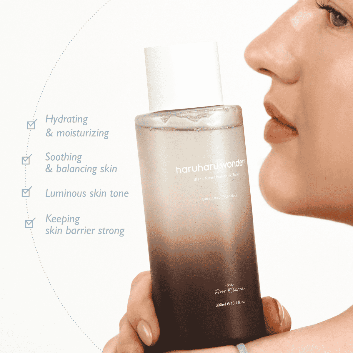 haruharu wonder Black Rice Hyaluronic Toner 300ml Lakinza K-beauty