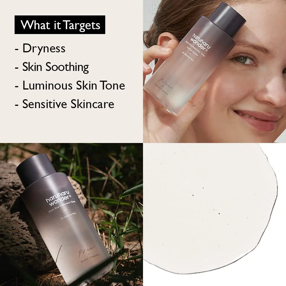 haruharu wonder Black Rice Hyaluronic Toner Free of Alcohol Fragrance 300ml | Lakinza K - beauty Canada