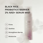 haruharu wonder Black Rice Probiotics Barrier 2% NAD + Serum Mist 80ml Lakinza K-beauty
