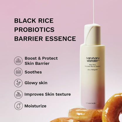 haruharu wonder Black Rice Probiotics Barrier Essence 120ml | Lakinza K - beauty Canada