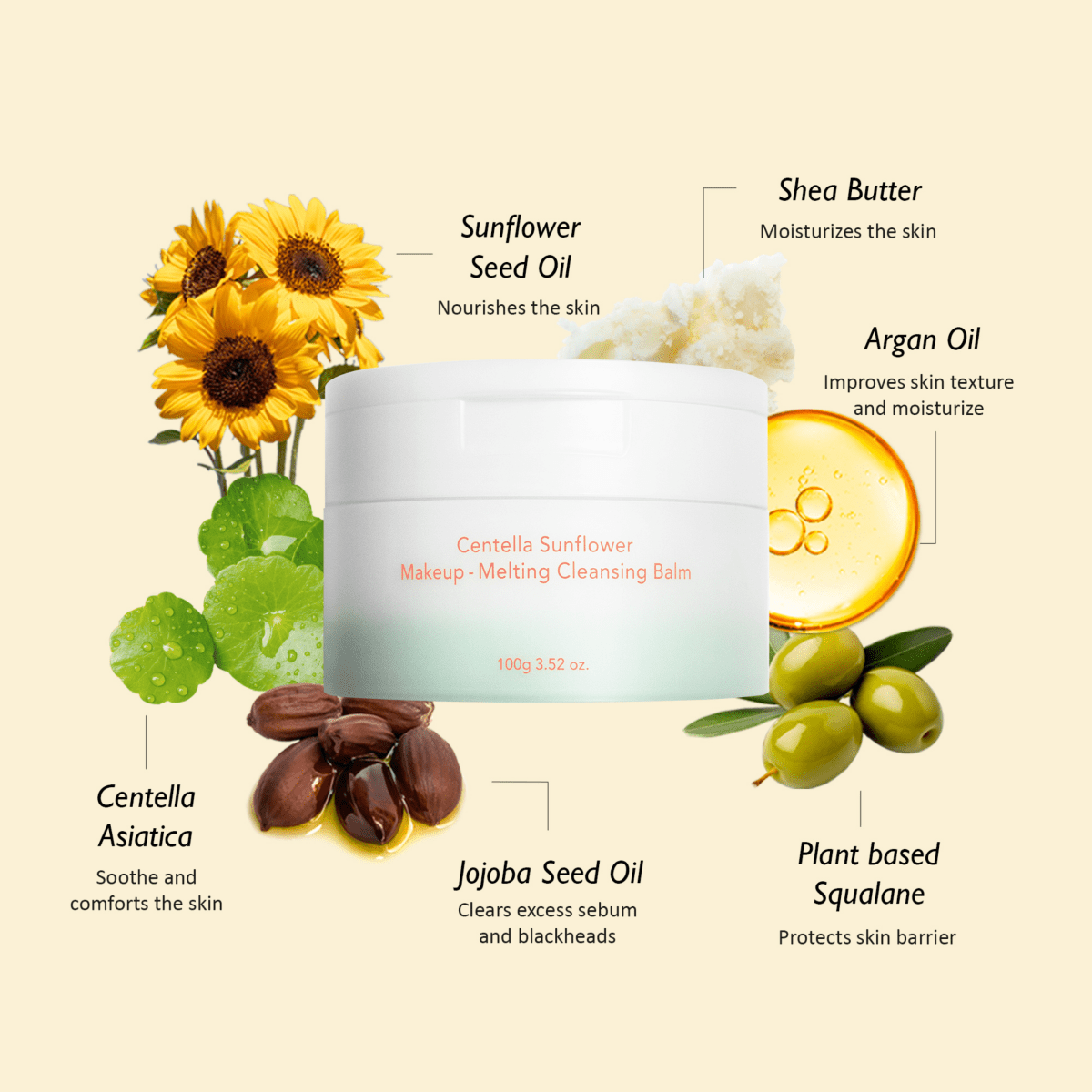 haruharu wonder Centella Sunflower Makeup - Melting Cleansing Balm 100g