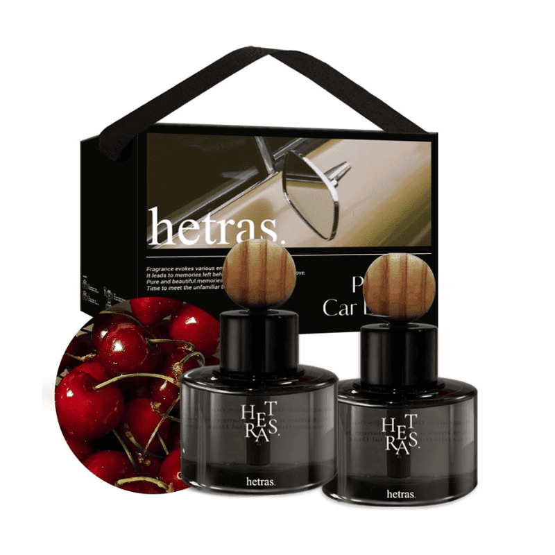 Hetras Premium Car Diffuser 77ml x 2 - Black Cherry Lakinza K-beauty