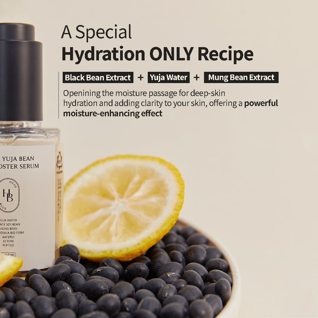 HEVEBLUE Black Yuja Bean Skin Booster Serum 42ml Lakinza K-beauty