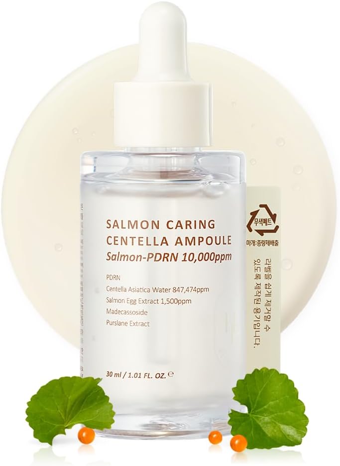 HEVEBLUE Salmon Caring Centella Ampoule 30ml Lakinza K-beauty