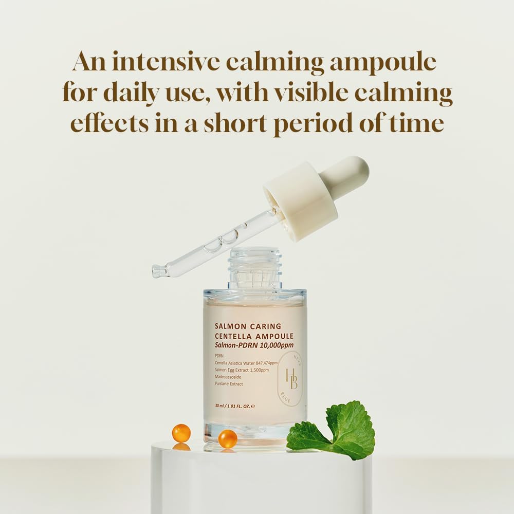 HEVEBLUE Salmon Caring Centella Ampoule 30ml Lakinza K-beauty