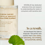 HEVEBLUE Salmon Caring Centella Ampoule 30ml | Lakinza K - beauty Canada
