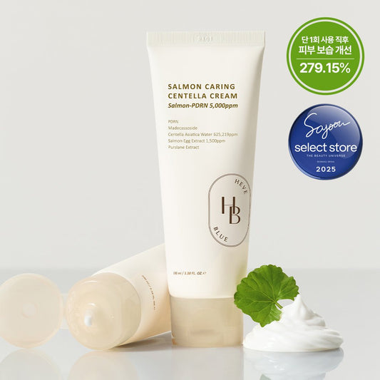 HEVEBLUE Salmon Caring Centella Cream 100ml | Lakinza K - beauty Canada