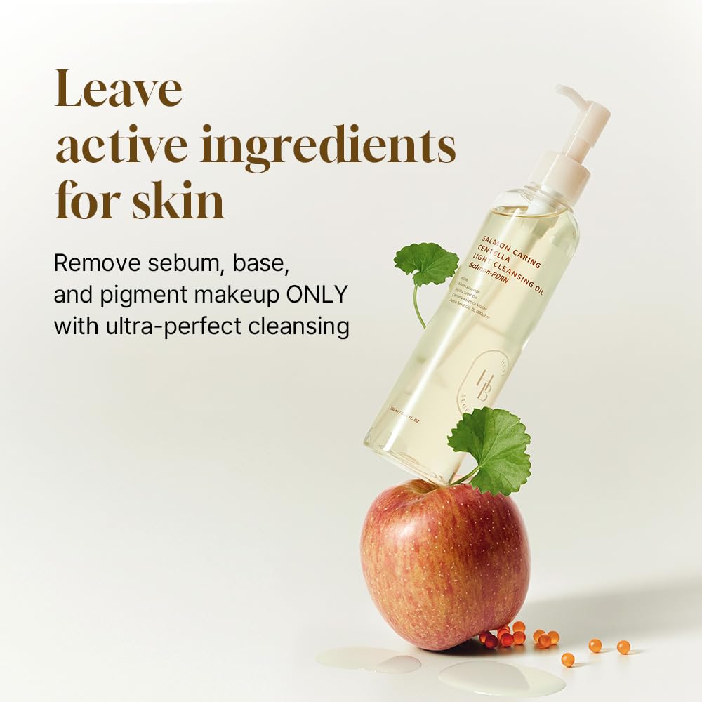 HEVEBLUE Salmon Caring Centella Light Cleansing Oil 240ml Lakinza K-beauty