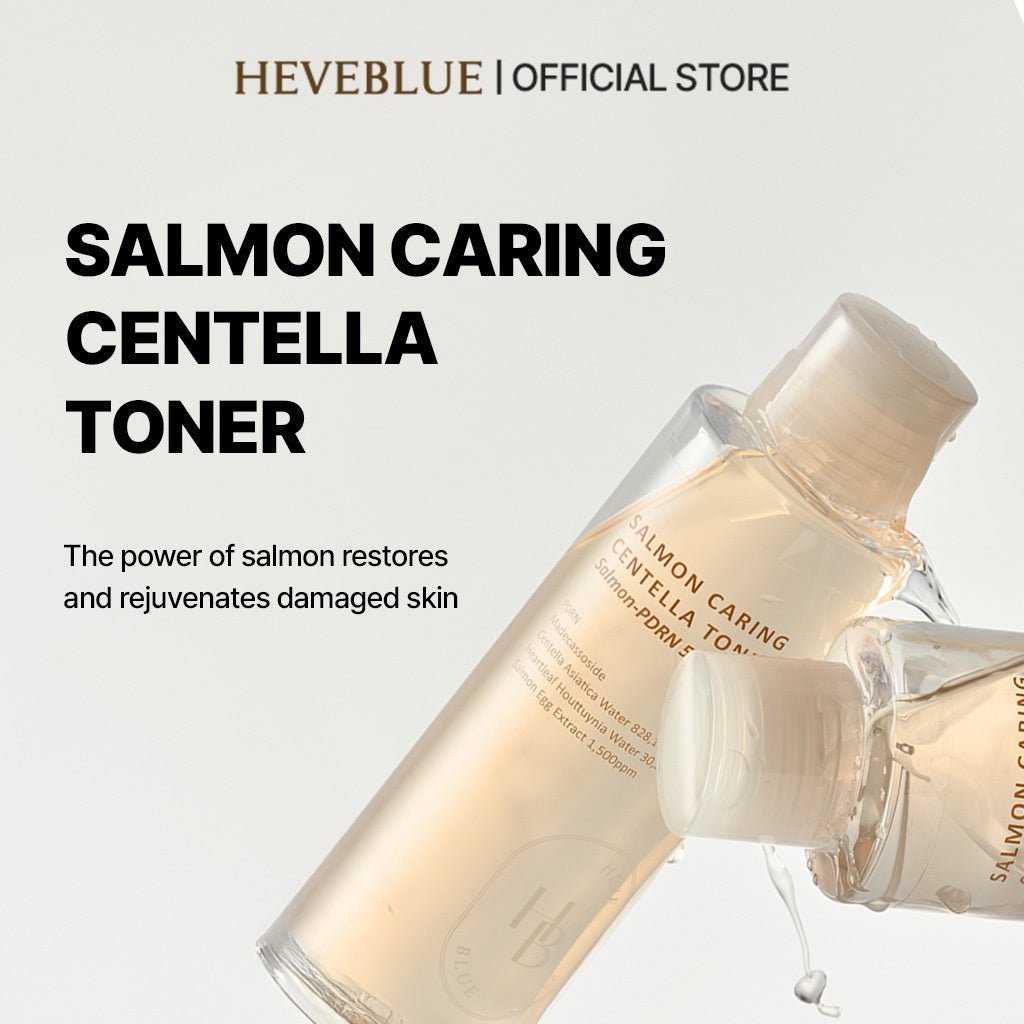 HEVEBLUE Salmon Caring Centella Toner 200ml Lakinza K-beauty