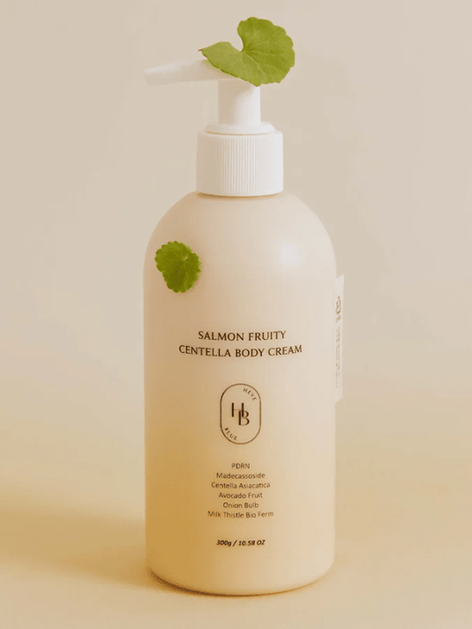 HEVEBLUE Salmon Fruity Centella Body Cream 300g | Lakinza K - beauty Canada