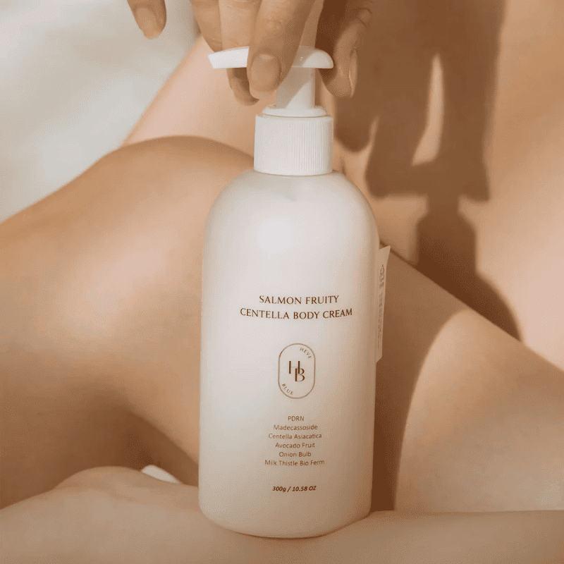 HEVEBLUE Salmon Fruity Centella Body Cream 300g Lakinza K-beauty