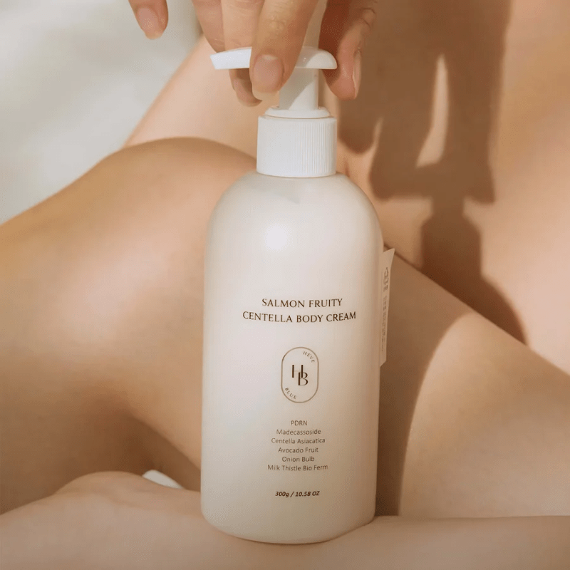 HEVEBLUE Salmon Fruity Centella Body Cream 300g | Lakinza K - beauty Canada