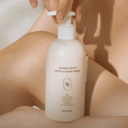 HEVEBLUE Salmon Fruity Centella Body Cream 300g | Lakinza K - beauty Canada