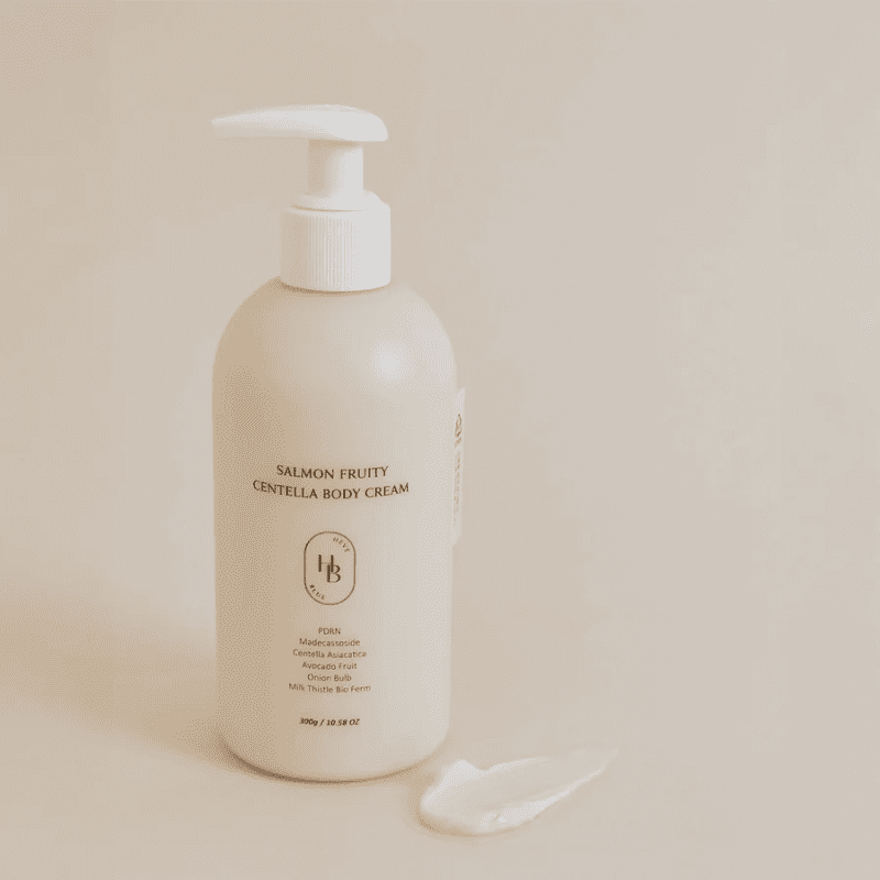 HEVEBLUE Salmon Fruity Centella Body Cream 300g Lakinza K-beauty