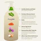 HEVEBLUE Salmon Fruity Centella Body Wash 300ml | Lakinza K - beauty Canada