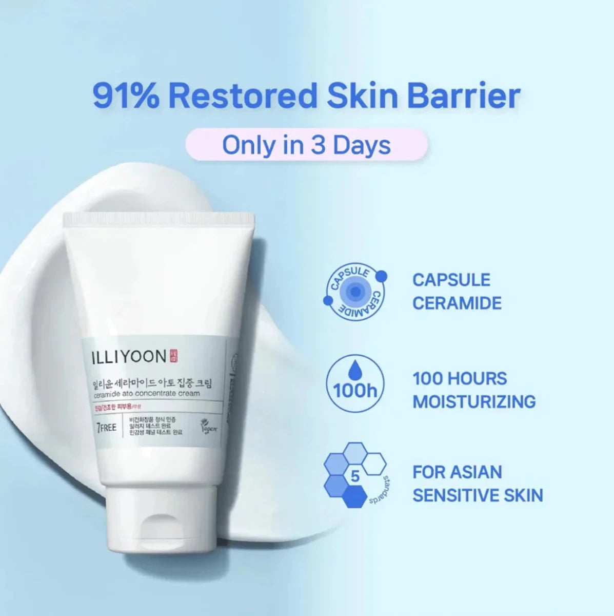 Illiyoon Ceramide Ato Concentrate Cream 200ml Lakinza K-beauty
