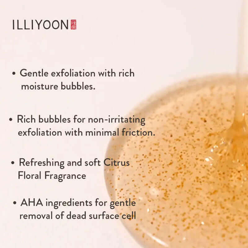 Illiyoon Fresh Moisture Scrub Body Wash 500ml Lakinza K-beauty