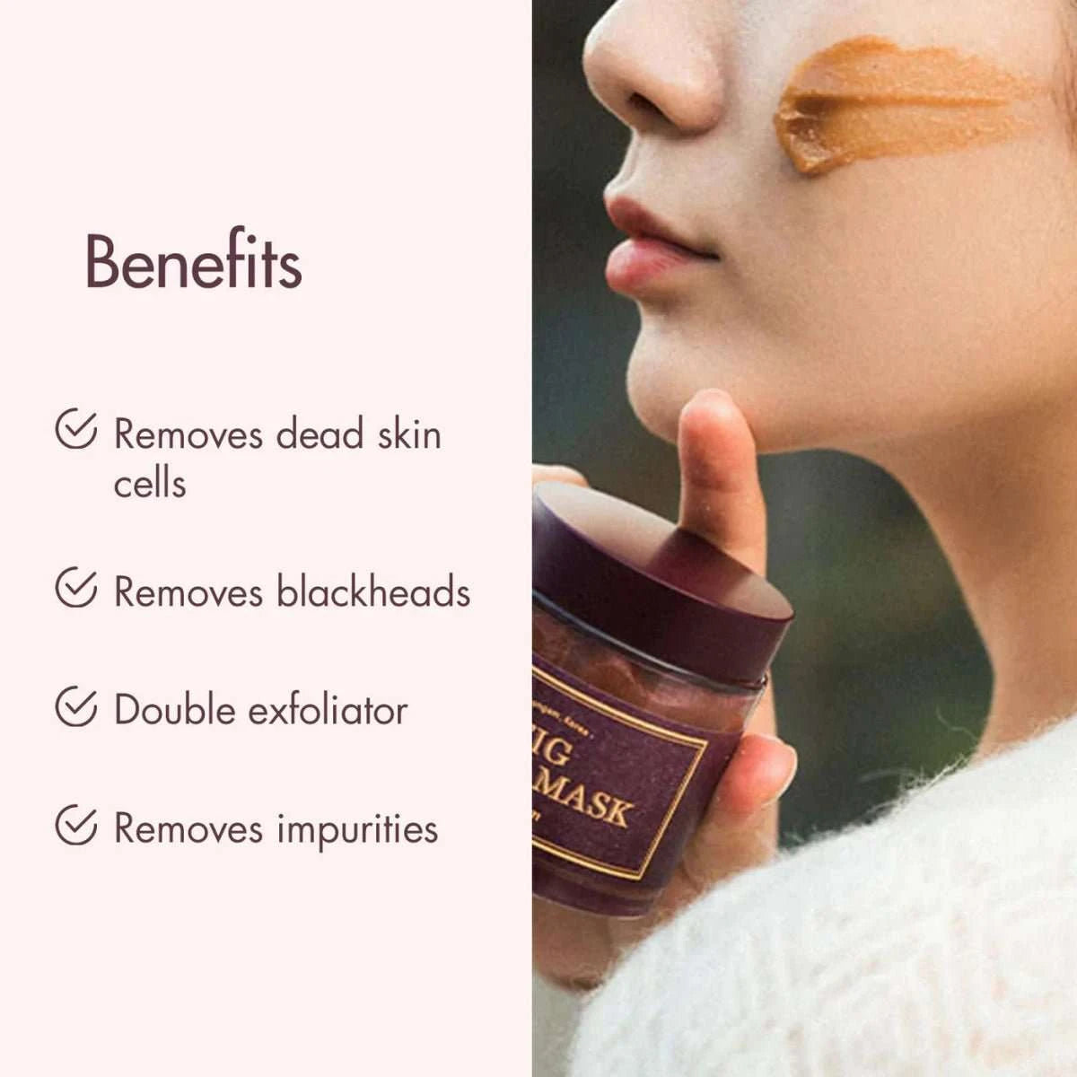I'm From Fig Scrub Mask Lakinza K-beauty
