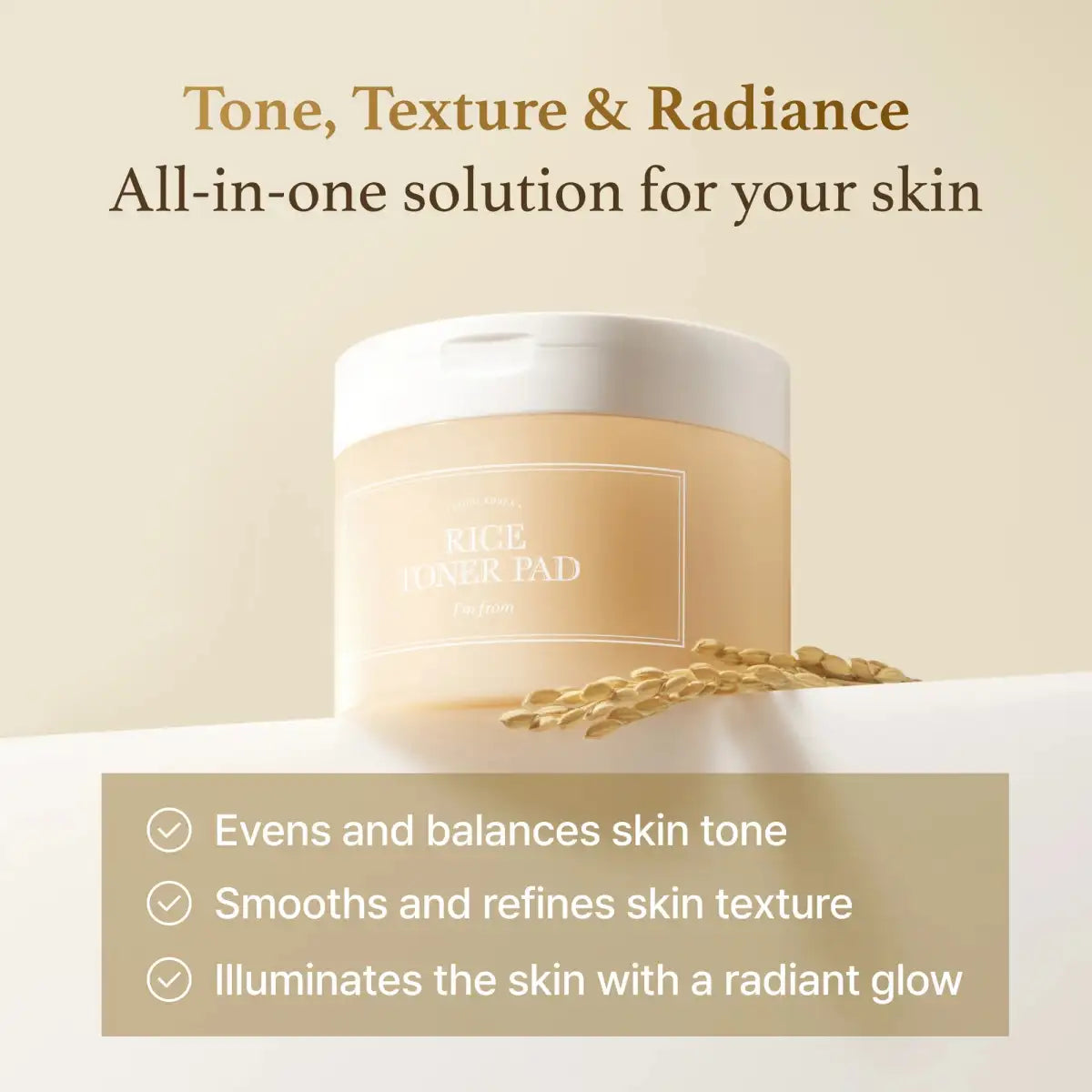 I'm From Rice Toner Pad 140ml / 60pads Lakinza K-beauty