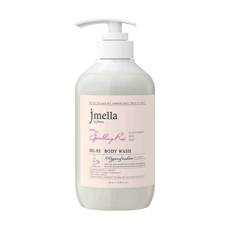 Jmella In France Sparkling Rose Body Wash 500ml Lakinza K-beauty