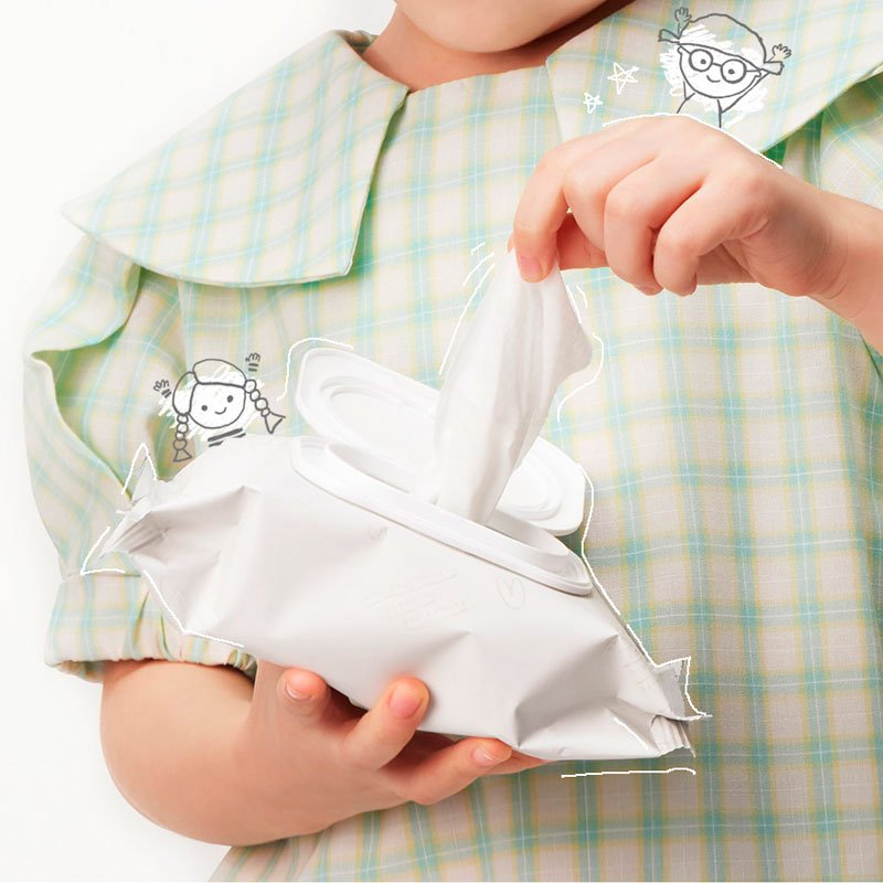 JUNGSAEMMOOL KIDS Soft Cleansing Tissue 30pcs Lakinza K-beauty