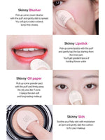 JUNGSAEMMOOL Skinny-Tap Puff (Macaron Edition) 3 PCS Lakinza K-beauty