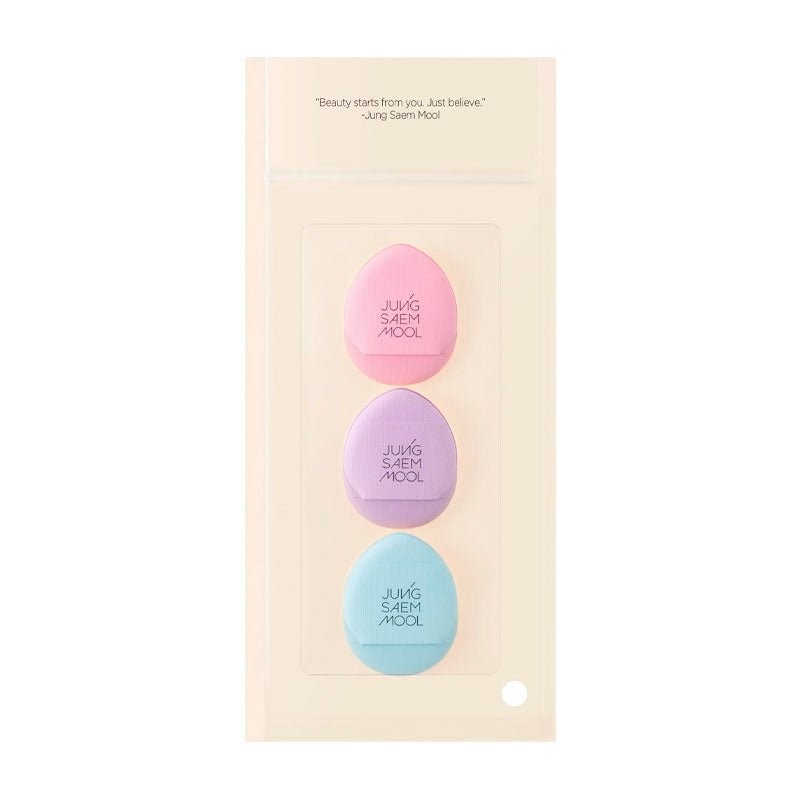 JUNGSAEMMOOL Skinny-Tap Puff (Macaron Edition) 3 PCS Lakinza K-beauty