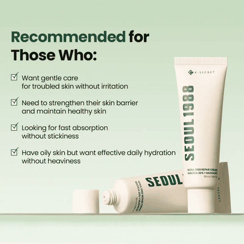 K-SECRET SEOUL 1988 Cream : Niacica 20% + Mugwort 50g Lakinza K-beauty