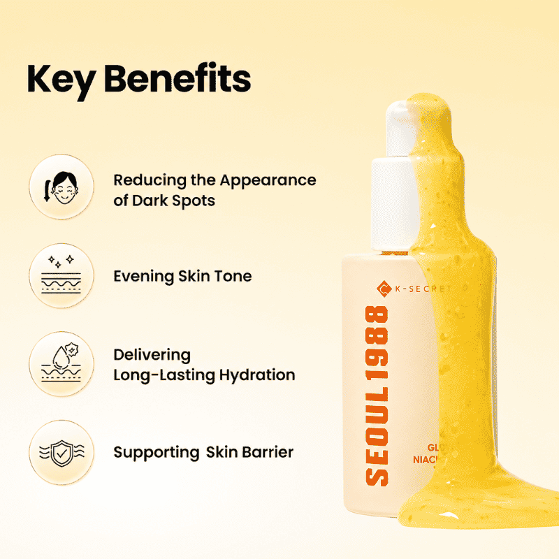 K-SECRET SEOUL 1988 Glow Serum : Niacinamide 15% + Yuja 30ml Lakinza K-beauty
