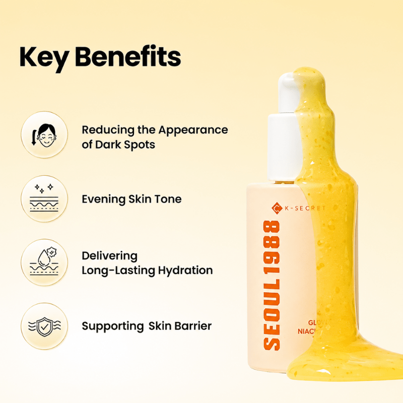K-SECRET SEOUL 1988 Glow Serum : Niacinamide 15% + Yuja 30g | Lakinza K-beauty Canada