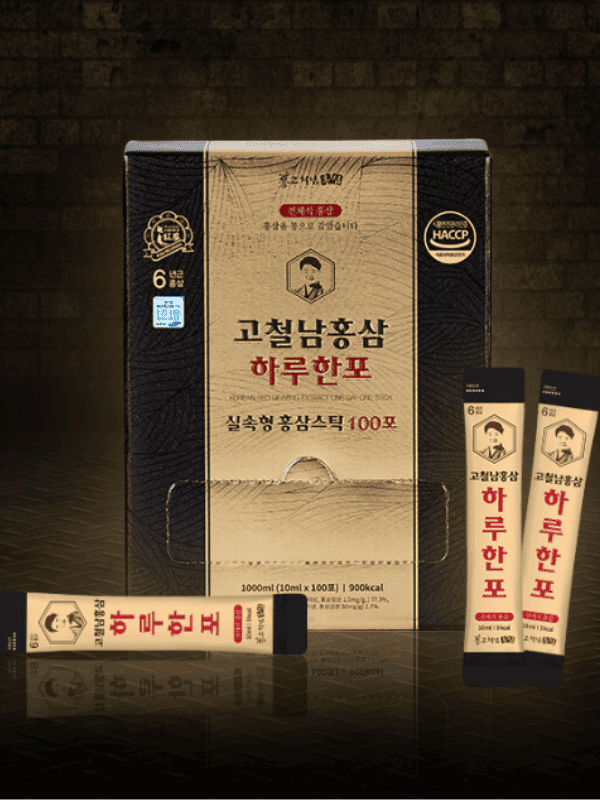 Kocheolnam Red Ginseng Daily Liquid Stick 10mlx100st Lakinza K-beauty