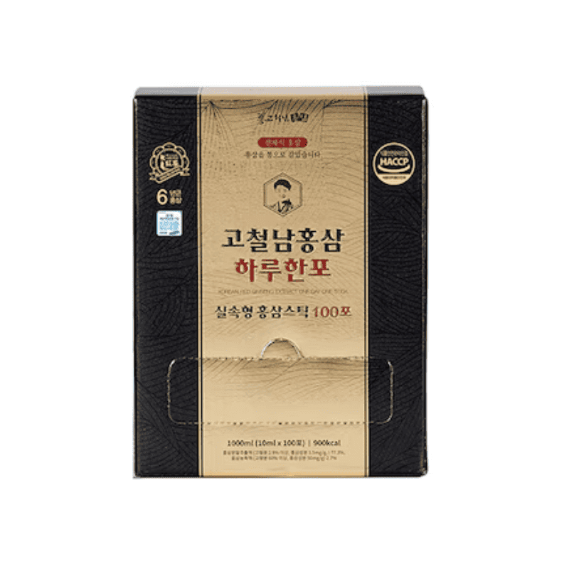 Kocheolnam Red Ginseng Daily Liquid Stick 10mlx100st Lakinza K-beauty