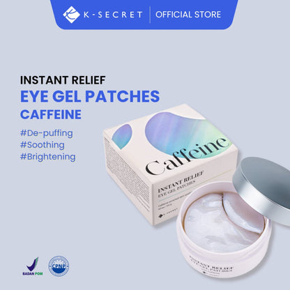 KSECRET Eye Gel Patches Instant Relief (CAFFEINE) 60pcs | Lakinza K - beauty Canada