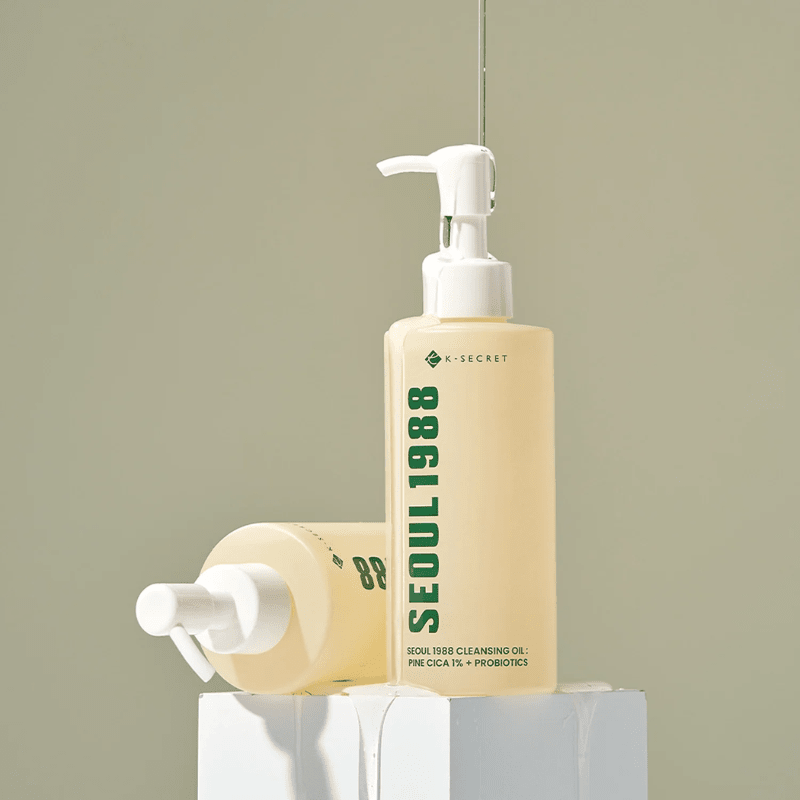 KSECRET SEOUL 1988 Cleansing Oil: Pine Cica 1% + Probiotics 200ml Lakinza K-beauty