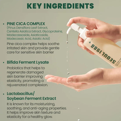 KSECRET SEOUL 1988 Cleansing Oil: Pine Cica 1% + Probiotics 200ml | Lakinza K - beauty Canada