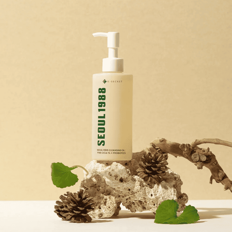 KSECRET SEOUL 1988 Cleansing Oil: Pine Cica 1% + Probiotics 200ml Lakinza K-beauty