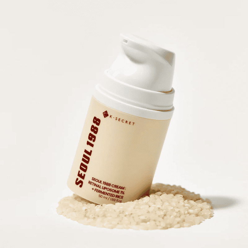 KSECRET SEOUL 1988 Cream: Retinal Liposome 1% + Fermented Rice 50ml Lakinza K-beauty