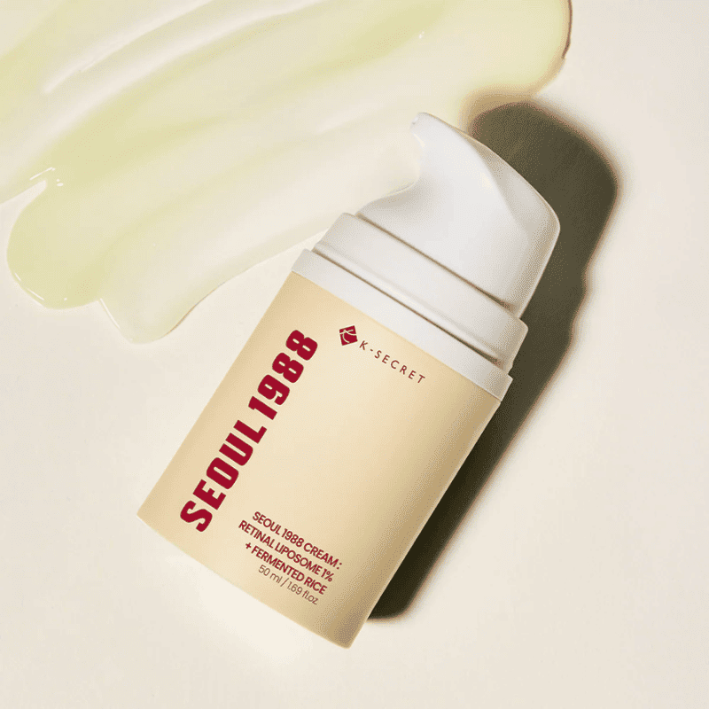 KSECRET SEOUL 1988 Cream: Retinal Liposome 1% + Fermented Rice 50ml Lakinza K-beauty