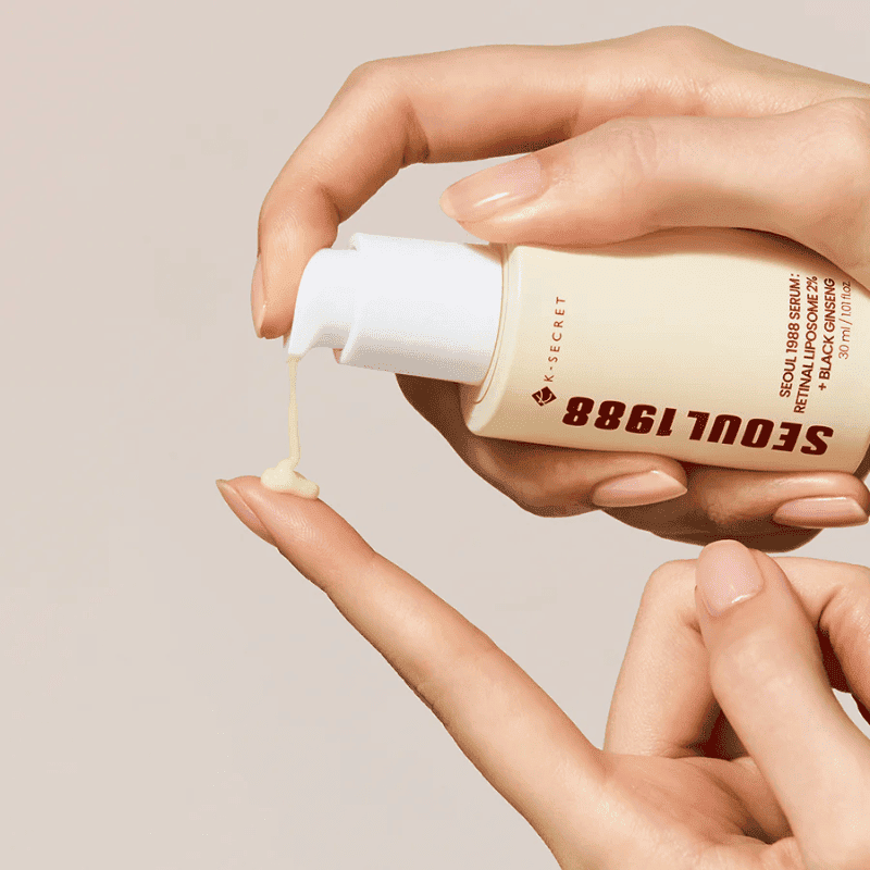KSECRET SEOUL 1988 Serum: Retinal Liposome 2% + Black Ginseng 30ml Lakinza K-beauty